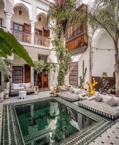 Piscina in stile marocchino